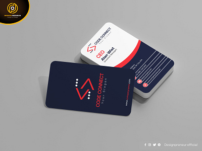 Vertical Modern & Unique Business Cards Design