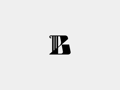 B logomark b b logo classy law logo logo design pro
