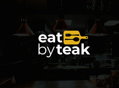 Eat By Teak Kitchen Logo Design brand and identity brand book design brand identity branding design illustration logo logo design ui vector