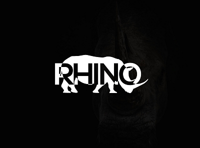 Rhino Logo Design brand and identity brand book design brand identity branding design illustration logo logo design ui vector