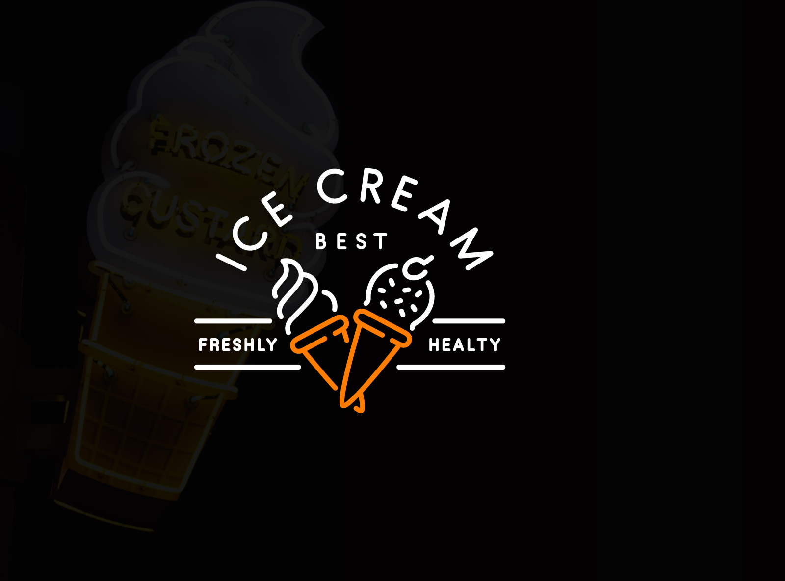 Ice Cream Bar Logo Design by Abdul Basit on Dribbble