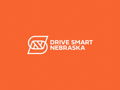 Drive Smart Nebraska | Brand Identity bold brand branding d design drive education highway icon logo logo design minimal n nebraska s safety simple smart