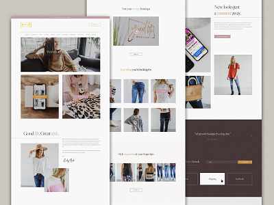 The Good Life Boutique | Website Design branding design divi divi theme elegant fashion minimal press style trendy web web design website word wordpress