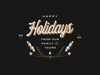 Happy Holidays card christmas design gold graphic graphic design holiday lock lockup new new years print type up years