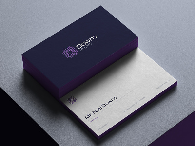 Downs IP Law | Brand Identity abstract bold brand branding business business card card design geometric intellectual law lawyer logo microchip minimal property simple square tech