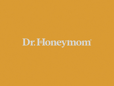 Dr. Honeymom® | Brand Identity author bold brand branding design doctor dr health hexagon hive honey honey comb logo mark minimal mom personal simple word wordmark