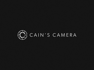 📷 Cain's Camera | Brand Identity 📷 aperature atlanta brand branding c design georgria logo logo design love minimal photo photography picture simple wed wedding