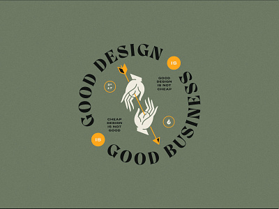 Good Design Is Good Business apparel arrow business cheap design fire flame good graphic great hand hands illustration monoline service shirt texture traditional typography vintage