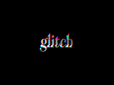 Glitch Text Effect color bars design distored distort glitch noise text typography vcr vhs vintage