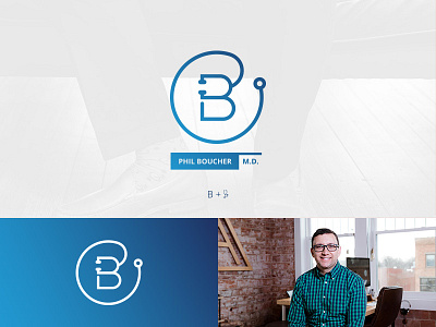 Doctor B Logo Design b b logo blog branding design doctor logo medical photography web design