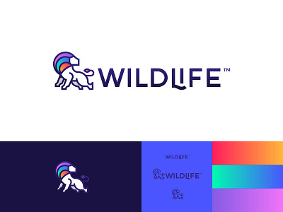 #thirtylogos 05- Wildlife™ animal branding challenge icon lion logo thirty logos wildlife