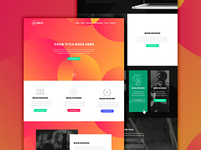 Milo- Super Theme child theme circle circles design divi fun gradient layout modern music superfly tech theme uiux web website