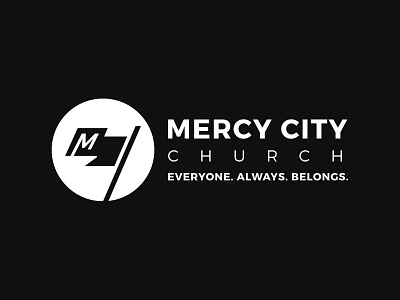 Mercy City Church Logo brand branding church city design flag flag logo flow icon illustrator logo m m logo mercy minimal ministry simple