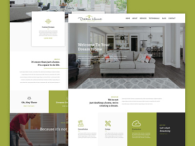 Dreamhome Drafting Website architechture design divi iconography interior design web web design web dev web development wordpress