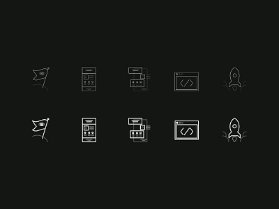 Web Process Icons