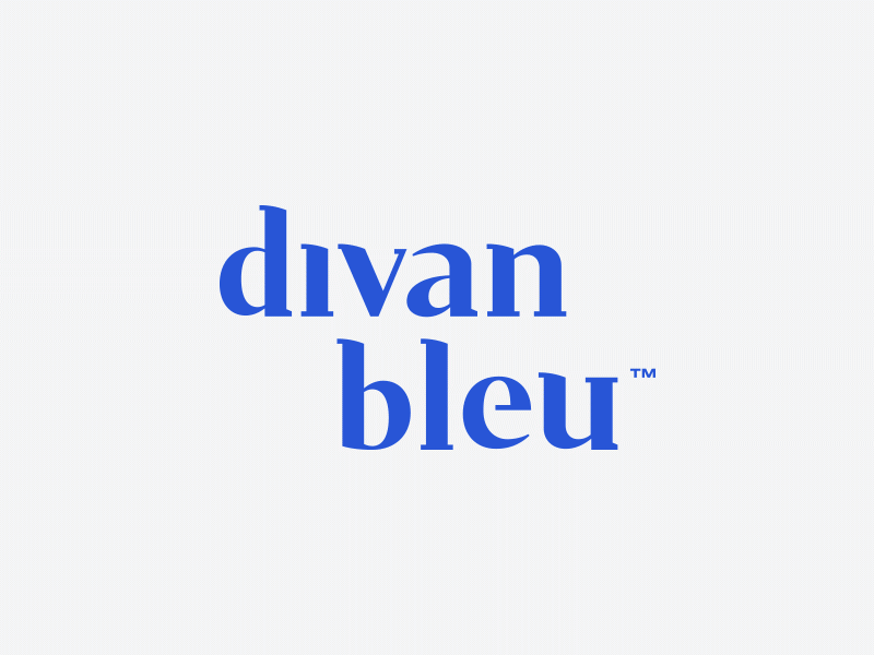 Divan Bleu | Logo Concept brand brand design brand identity design hand draw handmade logo logo design mark pattern procreate procreateapp texture tyopgraphy word wordmark