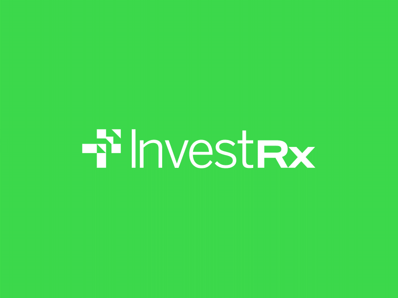 InvestRx | Brand Identity bold brand brand design branding design financial invest investments logo logo design medical minimal simple