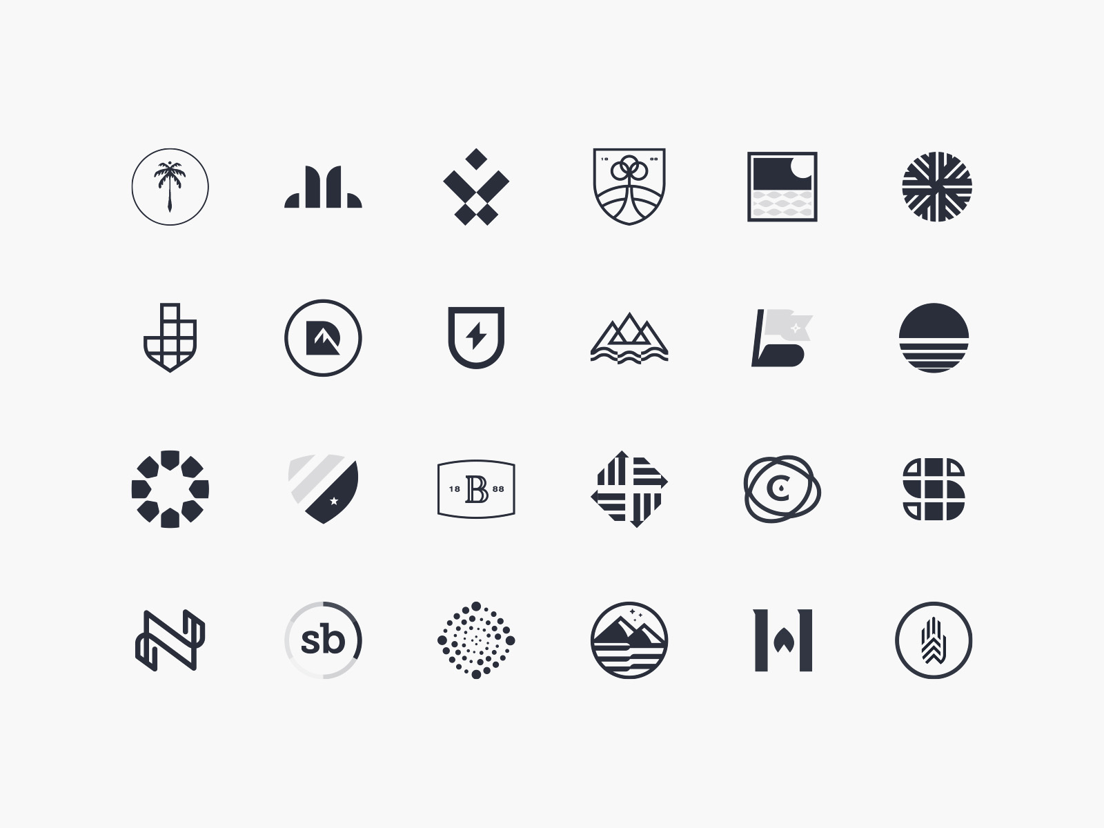 Logo Graveyard by Brennan Burling on Dribbble