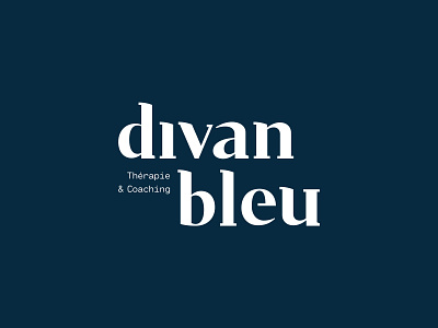 Divan Bleu | Brand Identity bleu brand brand design branding coaching custom design illustration logo logo design luxury mark pattern therapy word wordmark