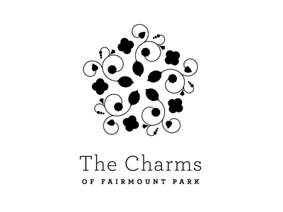 The Charms of Fairmount Park branding design logo