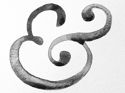 Ampersand ampersand paint typography watercolor