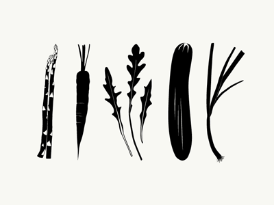 Produce design illustration vegetables