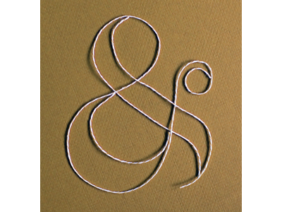 Ampersand ampersand design string typography