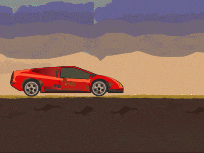 Animation car drawing gif illustration red