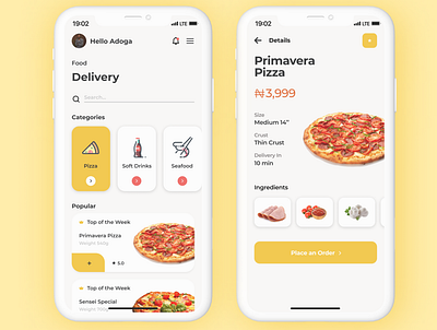 Foodbox Mobile App appdesign food app ui