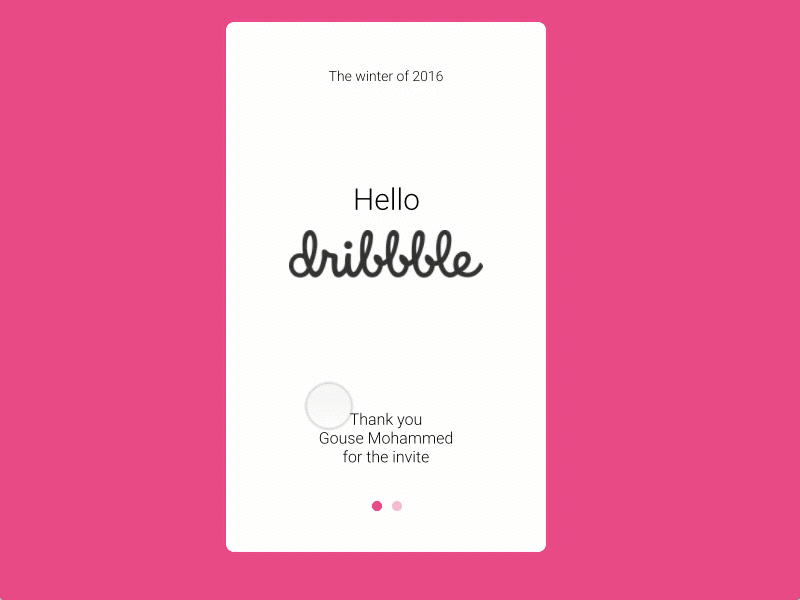 Dribble dribbble first shot welcome