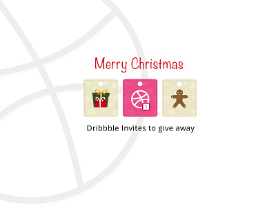 Dribbble Invite christmas gift invite