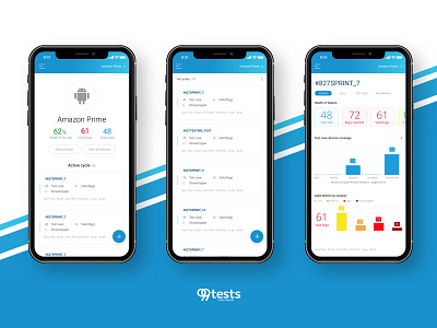 99tests concept design for mobile web