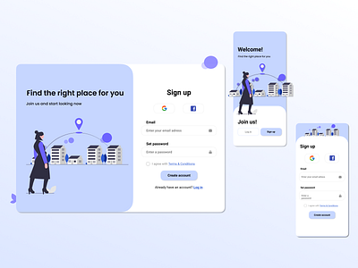 DailyUI 001 - Sign Up Page appdesign dailyui dailyui001 figma graphic design signup signuppage uidesign ux web