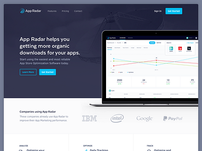 App Radar Marketing Website