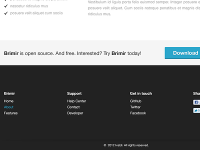 Brimir | footer