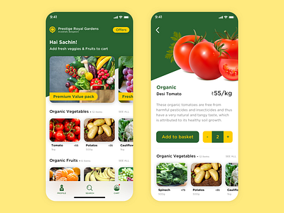 Organic veggie App