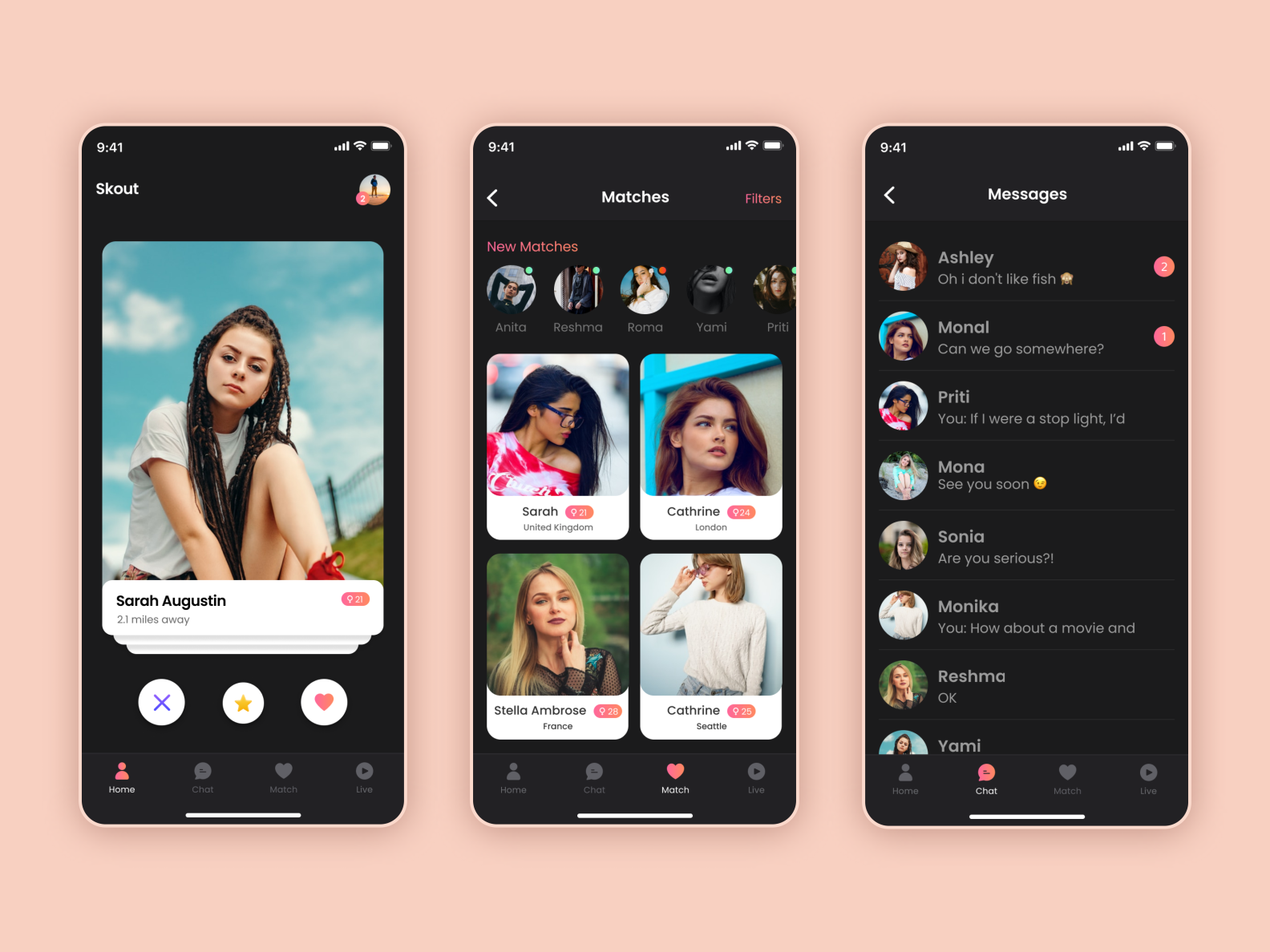 Skout Dating Application by Sabari Nair on Dribbble