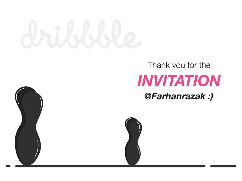 Thanks For Invitation illustration motion graphics thankyou