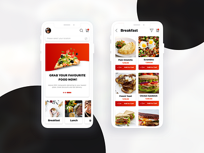 Order Food Now! application icons illustration ios socialmob ui design