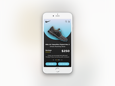 Nike Product detail page concept design adobexd clean colourful concept fresh interaction design ios minimal ui design ux web