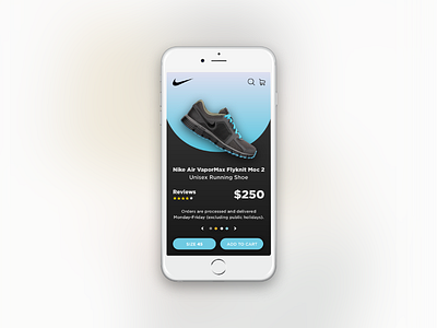 Nike Product detail page concept design
