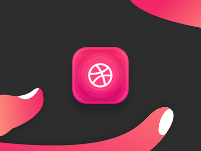 Dribbble IOS App Icon adobexd concept graphic icon illustration ios uidesign vector