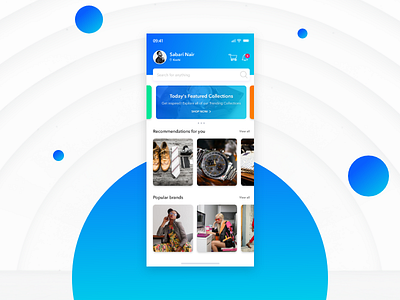 E commerce mobile app concept UI design adobexd dribbble ios uidesign