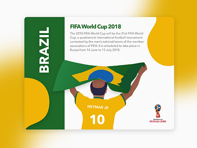 FIFA World Cup 2018 Begins! 2018 brazil creative design fifa football graphic illustration poster