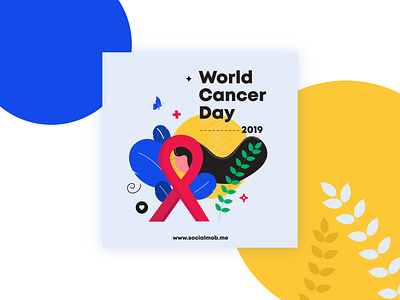 World Cancer Day 2019 concept dribbble graphicdesign illustration socialmob vector