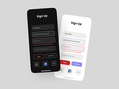 UI Design #1 - Sign Up Design