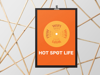 hot spot life design illustrator poster poster design