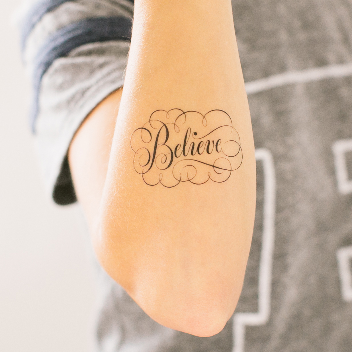 Believe with infinity | Believe tattoos, Inspirational tattoos, Infinity  tattoo