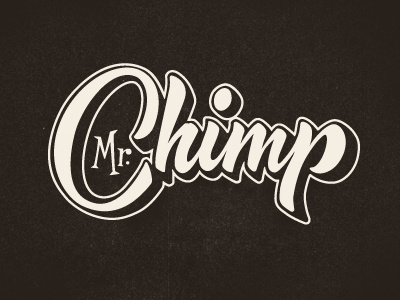 Mr Chimp Identity brush script custom lettering hand lettering identity logo logotype music script sketch
