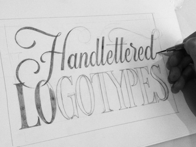 Handlettered Logotypes- Sketch custom lettering hand lettering lettering paper pencil script serif sketch